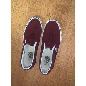 Maroon Slip-on Vans